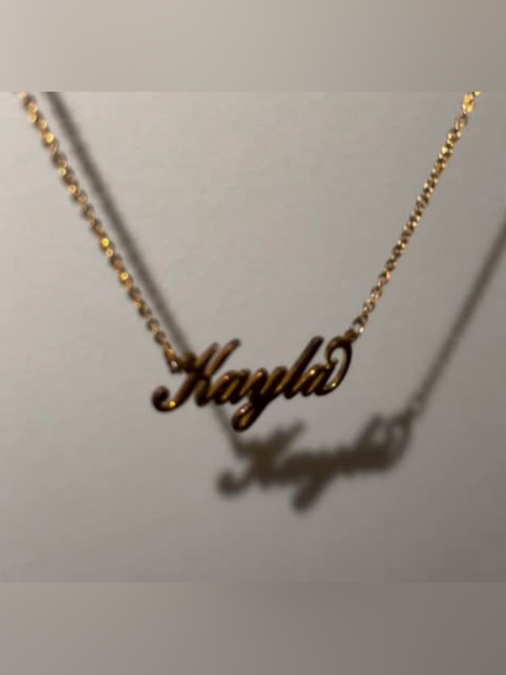 Gold-plated Custom Script Name Necklace - Picture 3 of 3